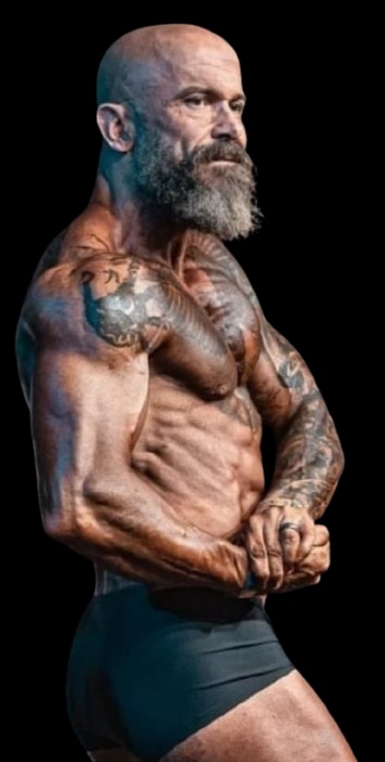 Atleta posando no palco